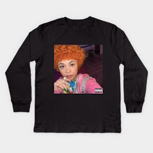 Ice Spice In Ha Mood Album Cover Kids Long Sleeve T-Shirt